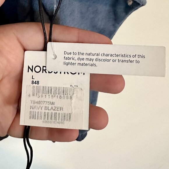 NWT Treasure & Bond Mineral Wash Navy Crewneck Sweater - Size: Large - Picture 5 of 6